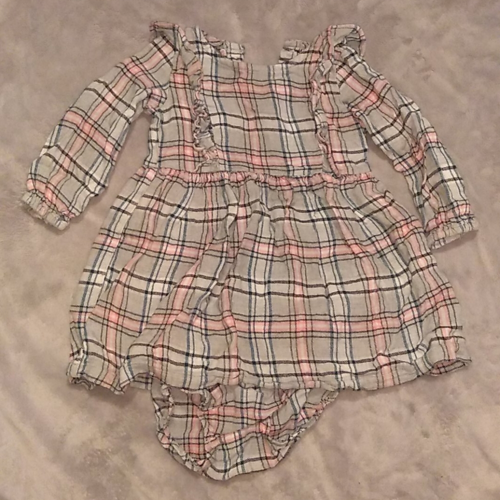 Plaid Carter's 12M dress with bloomers